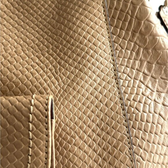 Coach F31283 Charlie Python Leather Hobo Tote Shoulder Handbag MSRP $498 - Picture 5 of 15